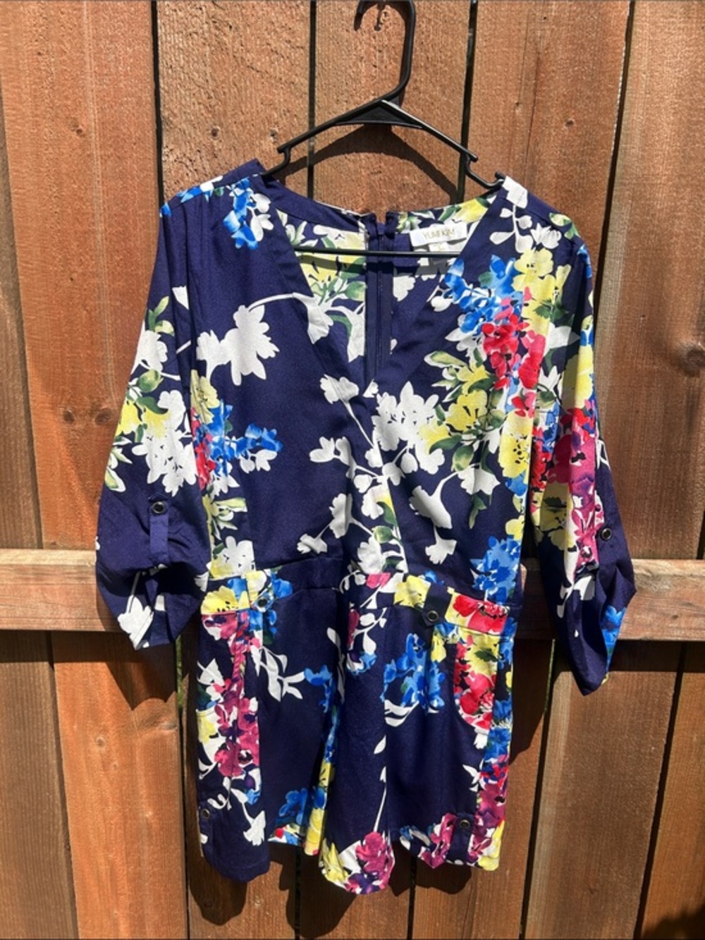 Yumi Kim Floral Colorful Romper Size Medium